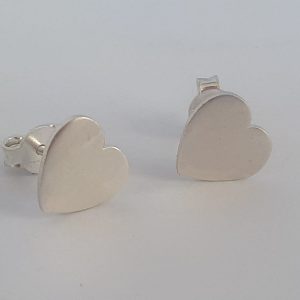 Cercei din argint 925 în formă de inimă